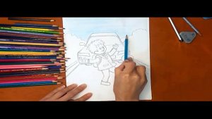 Как нарисовать правила дорожного движения (ПДД). Онлайн-школа рисования "Малевашки"