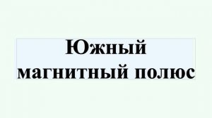 Южный магнитный полюс