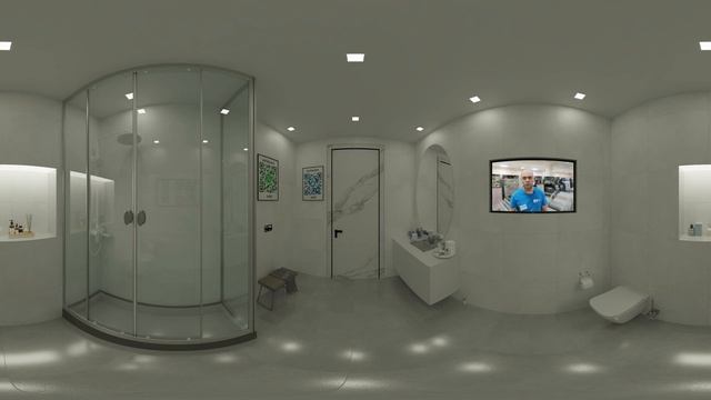 Керамогранит Global Tile Boreal GT60601701MR и Boreal GT60601706MR в интерьере ванной комнаты. смотреть онлайн