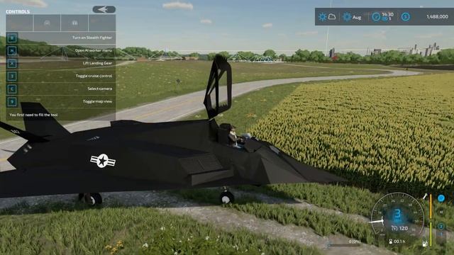 F-117 Stealth Fighter MOD 1ST LOOK - Farming Simulator 22 смотреть онлайн