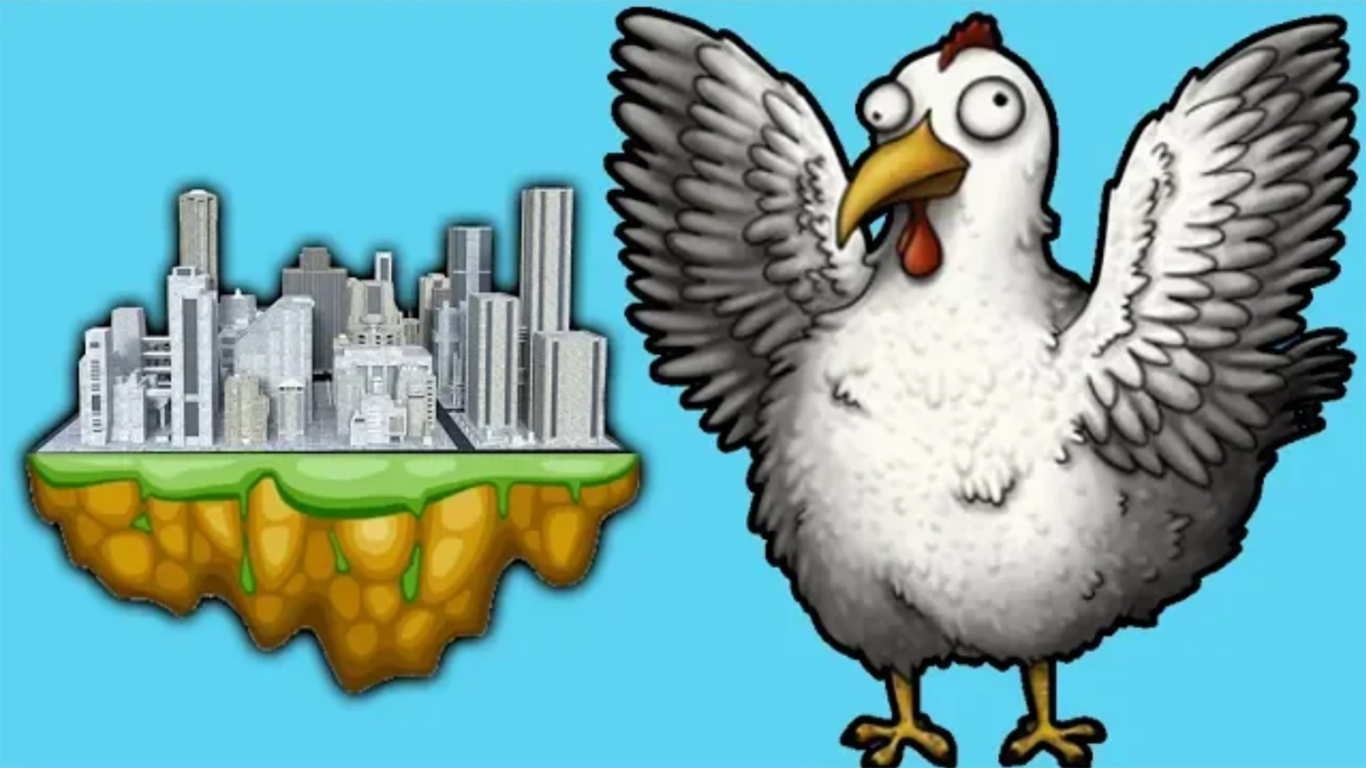 СУПЕР КУРИЦА съедает МУСОР и ГОРОДА Мультик ИГРА Tasty Planet Forever смотреть онлайн