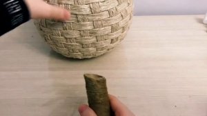 Большой горшок для цветов своими руками\кашпо для цветов своими руками\ кашпо из джута