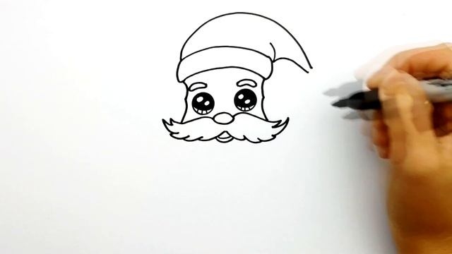 Как нарисовать Деда Мороза? | Рисунок на Новый Год 2021? | Год Быка рисунки? смотреть онлайн