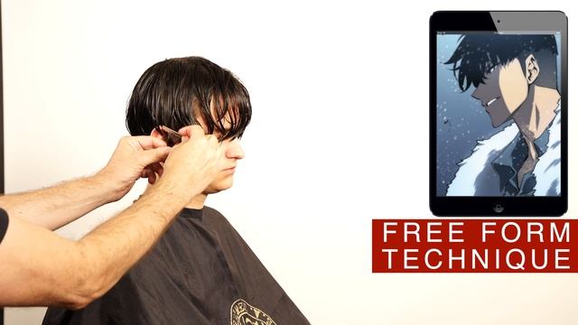 SUNG JIN WOO Solo Leveling (TUTORIAL TWO BLOCK HAIRCUT) live model 성진우