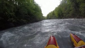 Спасработы, река Белая (Адыгея), порог "Киши", оверкиль двойки. Май 2021