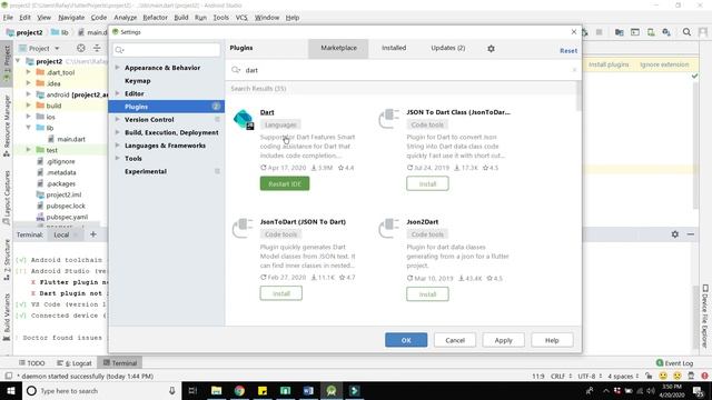 Flutter and Dart Plugin not installed [Error Solved] - (Flutter Tutorials)