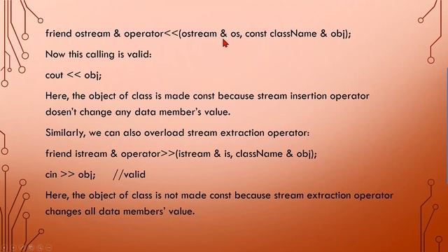 Stream Insertion and Extraction Operator Overloading | C++ for Beginners | Urdu/Hindi