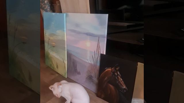 Моя мини галерея. Угадайте, какую картину завтра заберут ☺️ смотреть онлайн