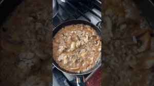 Оригинальный рис с грибами