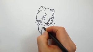 Как Нарисовать Кошку поэтапно для детей Как рисовать Кошечку