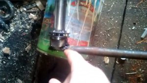 Снегоход Из бензопилы своими руками 1 часть.