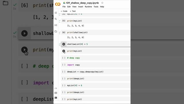 Difference between shallow copy and deep copy in python