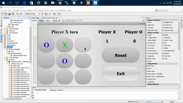 tic tac toe round button game in java netbeans смотреть онлайн