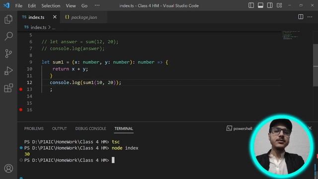 Functions And Conditions in Typescript | Types of Functions | Program Using Conditions | Khizar 3.0