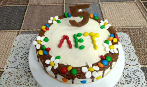 Торт для Полины. С Днём рождения. Пошаговый рецепт