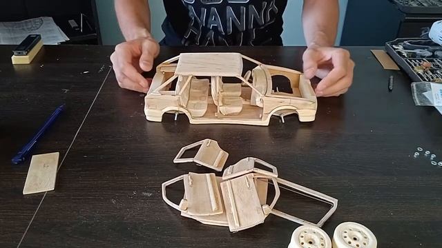 Как сделать модель 14. ВАЗ 2114 из дерева. Как сделать модель машины. смотреть онлайн
