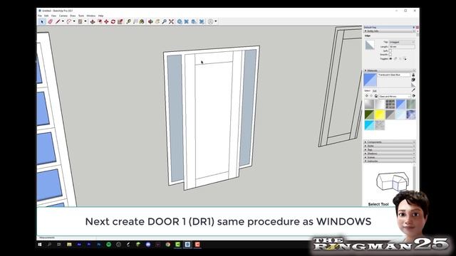 SKETCHUP PRO 2021 TUTORIAL: CREATING A CUSTOM COMPONENTS FOR A HOUSE MODEL