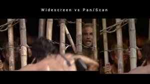 Rambo: First Blood Part II (1985) Widescreen vs Pan/Scan Rambo destroy camp