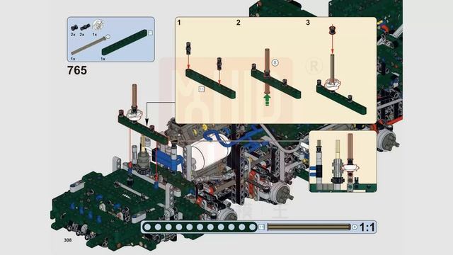 Mould King 20009 Building Instructions, PDF Manual free download, Armored Recovery Crane G-BKF смотреть онлайн