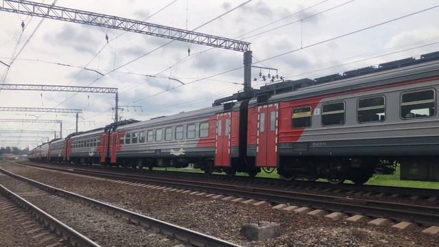 ЭД4М-0398 ОАО РЭКС На перегоне Бирюлёво-Пассажирская-Булатниково смотреть онлайн