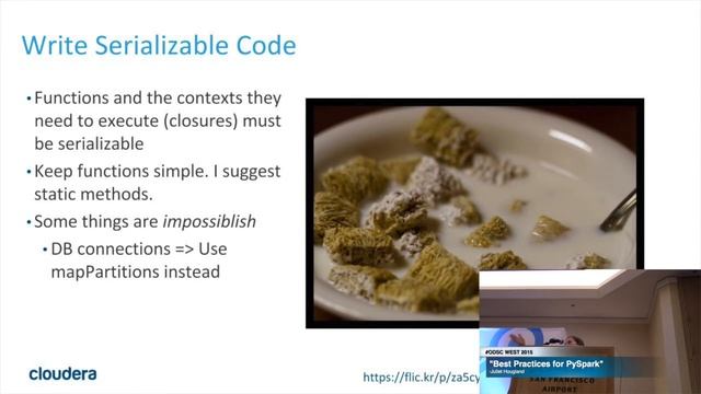 ODSC West 2015 | Juliet Hougland - "PySpark Best Practices"