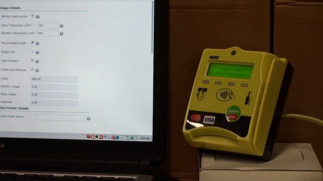 Credit Card Terminal Nayax ValuCard 13.56mhz Rfid Registration смотреть онлайн