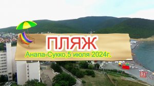 Лето 2024, пляж в Сукко, Яблоку негде..., краснокнижная птица.