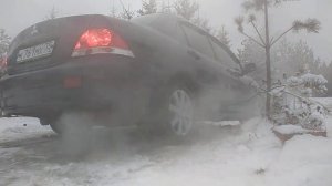Выхлоп Evo 9 на лансер 1.6