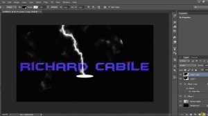 3D Text with Lightning Animation Effects | Photoshop Tutorial | Combination of Text and Lightning