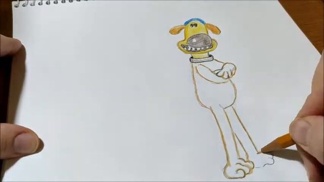 Shaun the Sheep.Dog. Draw.Барашек и собака. Рисование. смотреть онлайн