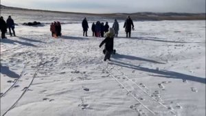 Зимние забавы на оз. Бильчир