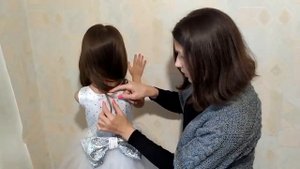 Нарядное пышное платье для девочки своими руками