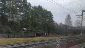 Поездка на аэроэкспрессе ЭД4МКМ Павелецкий вокзал-аэропорт Домодедово