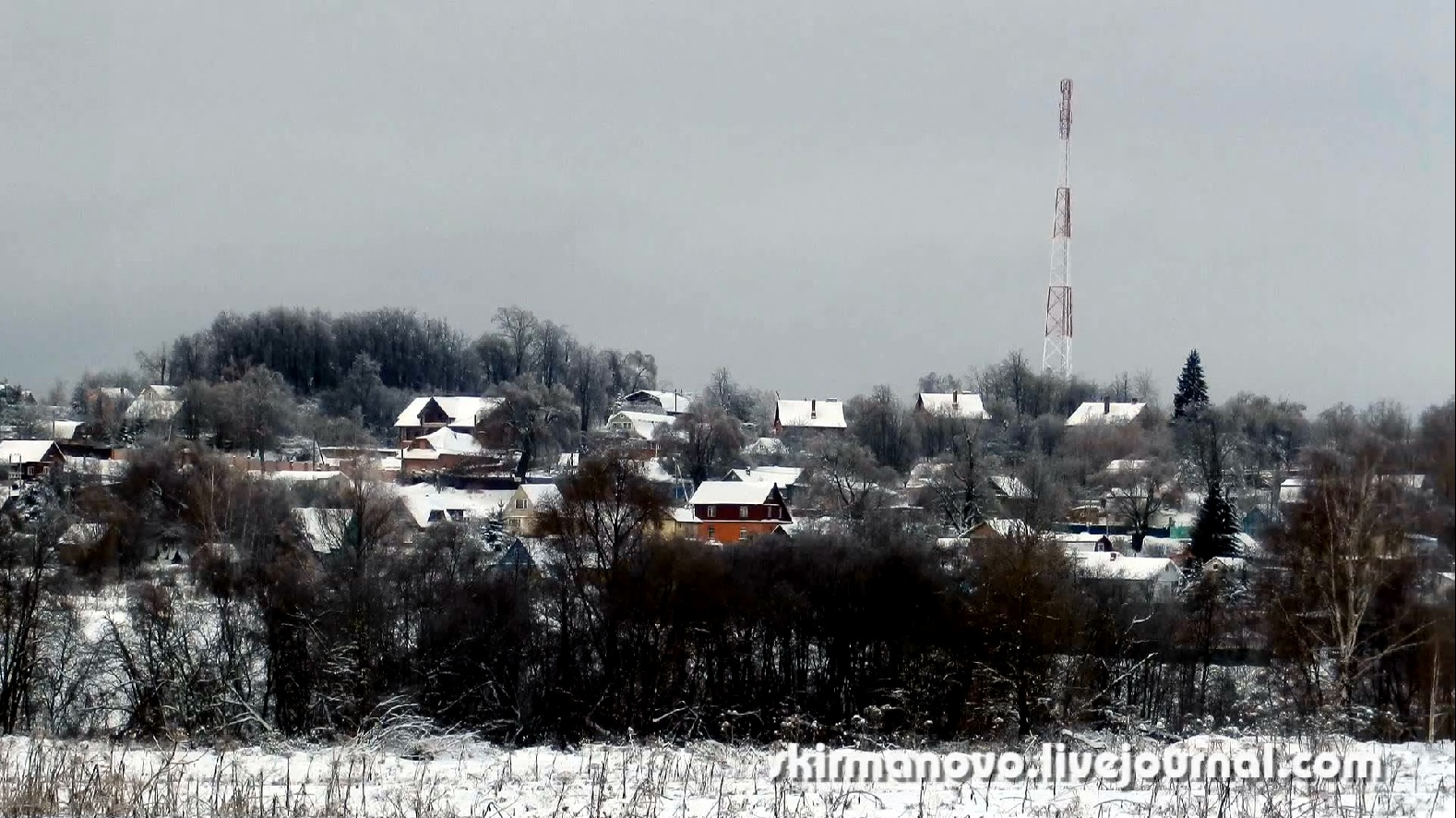 Зимняя фотопанорама Скирманово.
