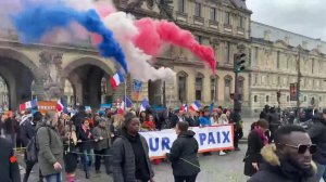 В Париже тысячи манифестантов потребовали от властей прекратить выделять деньги Киеву