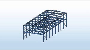 Проект типового каркаса здания из прокатных двутавров с пролетами 6, 9, 12, 18 м
