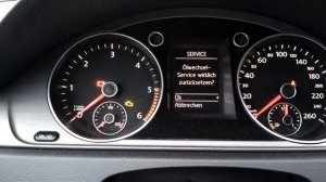 Сброс ТО и Замены масла VW Passat CC