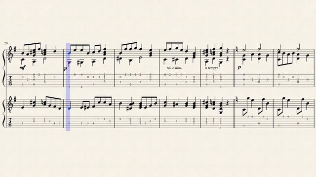 Sleepy Eyes - A. J. Weidt (1866 - 1945) - Duo - Tablature смотреть онлайн