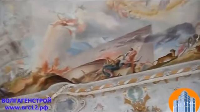 Натяжной потолок с фреской смотреть онлайн