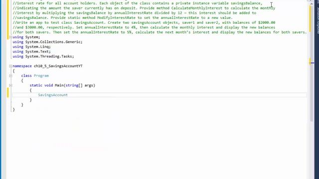 C# Programming Challenge 10.5 Savings-Account Class (OPP Principles) смотреть онлайн