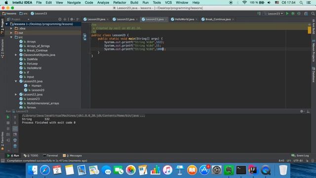 Java для начинающих. Урок 23(продолжение): Форматирование строк в Java