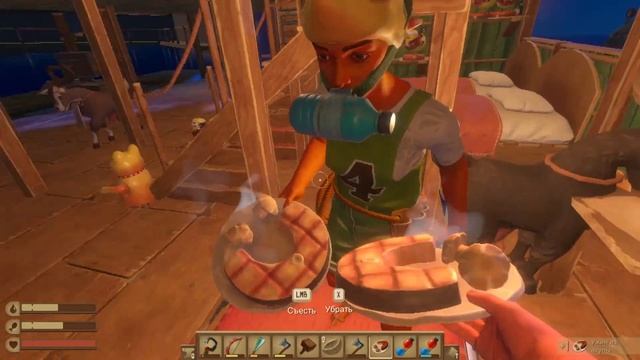 УЧИМСЯ ГОТОВИТЬ в Raft // Нарезка смешных моментов смотреть онлайн