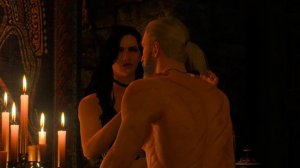 Witcher 3: Geralt and Yennefer love scene | Skellige