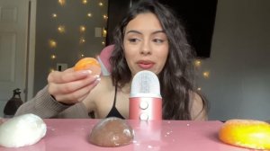 Asmr|| Mochi Ice cream Mukbang🍡(cookies & cream, chocolate & pumpkin spice) sticky eating sounds