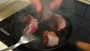 Стейк из говяжьей вырезки а-ля "шибори" – быстро, вкусно , сочно!
