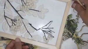 Рябина из солёного теста.  Поделка на осеннюю тему. DIY.