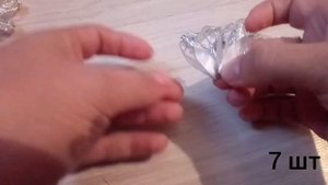 Цветочек из узких лент 6 мм. Канзаши