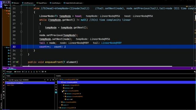 Java Data Structures - Doubly Linked Deque p2 (Double Ended Queue)