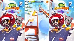 TALKING TOM GOLD RUN ✔ NEON ANGELA | WINTER WONDERLAND | Games For Kids