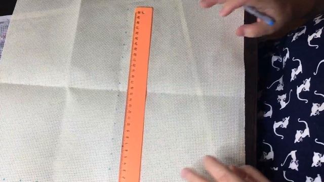 Обзор покупки :Вышивка подушки на канве нитками мулине/Летний дебют от Panna/Разметка схемы на канв